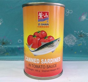 canned sardines in tomato sauce 155G