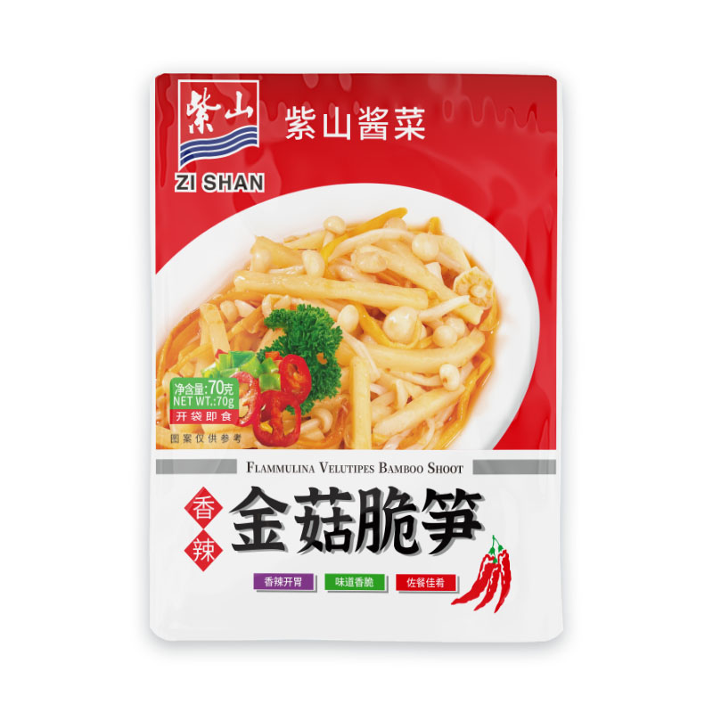 Spicy Golden Mushroom Crispy Bamboo Shoots 70g